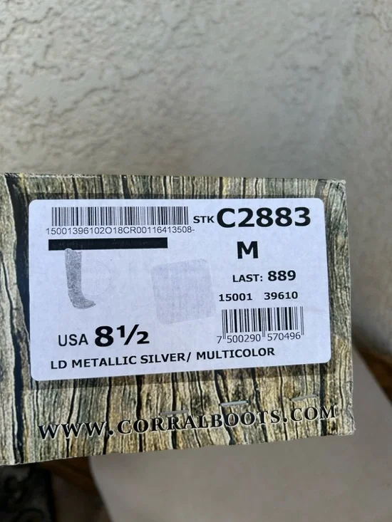 Corral Aztec Leather Cowboy Boots 8.5 - Picture 17 of 17